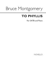 BRUCE MONTGOMERY: TO PHYLLIS CHANT
