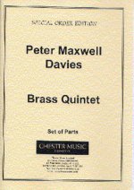 PETER MAXWELL DAVIES: BRASS QUINTET (PARTS)
