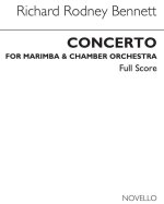 RR BENNETT: CONCERTO FOR MARIMBA & CHAMBER ORCHESTRA (FULL SCORE)