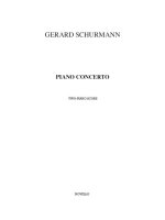 GERARD SCHURMANN: PIANO CONCERTO (TWO-PIANO SCORE) PIANO