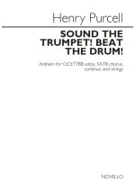 HENRY PURCELL: SOUND THE TRUMPET! BEAT THE DRUM! (VOCAL SCORE) CHANT