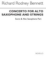 RICHARD RODNEY BENNETT: SAXOPHONE CONCERTO FOR ALTO SAX AND PIANO