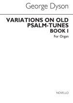 GEORGE DYSON: VARIATIONS ON OLD PSALM TUNES FOR ORGAN: BOOK 1