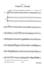 JOHN TAVENER: WAKE UP AND DIE (SCORE AND PARTS)