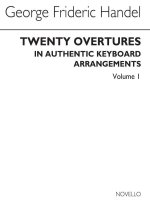HANDEL: 20 OVERTURES IN AUTHENTIC KEYBOARD ARRANGEMENTS VOLUME 1