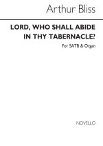 ARTHUR BLISS: LORD, WHO SHALL ABIDE IN THY TABERNACLE? CHANT