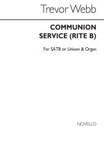 TREVOR WEBB: COMMUNION SERVICE (RITE B) CHANT