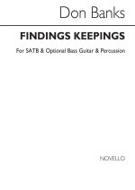 DON BANKS: FINDINGS KEEPINGS (I) SATB  CHANT