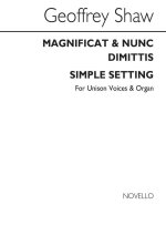 GEOFFREY SHAW: MAGNIFICAT AND NUNC DIMITTIS SIMPLE SETTING CHANT