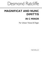 DESMOND RATCLIFFE: MAGNIFICAT AND NUNC DIMITTIS IN C MINOR UNISON/ORGAN