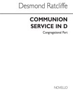 DESMOND RATCLIFFE: COMMUNION SERVICE IN D CONGREGATIONAL PART