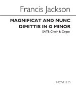 JACKSON: MAGNIFICAT AND NUNC DIMITTIS IN G MINOR CHANT