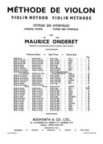 MAURICE ONDERET: VIOLIN METHOD BOOK 3