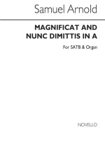 SAMUEL ARNOLD: MAGNIFICAT AND NUNC DIMITTIS IN A CHANT