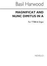 BASIL HARWOOD: MAGNIFICAT AND NUNC DIMITIS IN A (MEN'S VOICES)