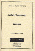 JOHN TAVENER: AMEN (SCORE) CHANT