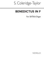 SAMUEL COLERIDGE-TAYLOR: BENEDICTUS IN F SATB/ORGAN CHANT