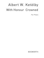 ALBERT KETELBEY: WITH HONOUR CROWNED (PIANO) PIANO