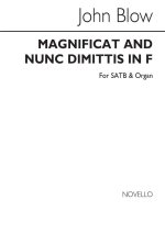JOHN BLOW: MAGNIFICAT AND NUNC DIMITTIS IN F SATB/ORGAN CHANT