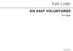 KATE LODER: SIX EASY VOLUNTARIES ORGAN