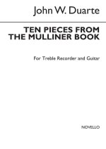 DUARTE: TEN PIECES FROM THE MULLINER BOOK FOR RECORDER AND GTR