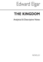 EDWARD ELGAR: THE KINGDOM - ANALYTICAL AND DESCRIPTIVE NOTES LIVRE SUR LA MUSIQUE