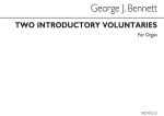 GEORGE J. BENNETT: TWO INTRODUCTORY VOLUNTARIES ORGAN