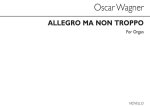 OSCAR WAGNER: ALLEGRO MA NON TROPPO OP20 ORGAN