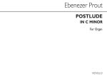 EBENEZER PROUT: POSTLUDE IN C MINOR ORGAN