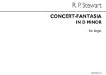 SIR ROBERT PRESCOTT STEWART: CONCERT-FANTASIA IN D MINOR ORGAN