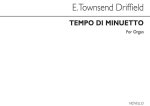 E. TOWNSHEND DRIFFIELD: TEMPO DI MINUETTO FOR ORGAN