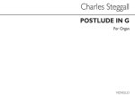 STEGGALL, C POSTLUDE IN G ORGAN