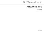 G.F. WESLEY MARTIN: ANDANTE IN G ORGAN
