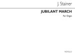 JOHN STAINER: JUBILANT MARCH FOR ORGAN