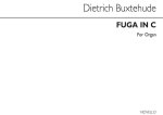 DIETRICH BUXTEHUDE: FUGA IN C ORGAN