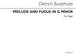 DIETRICH BUXTEHUDE: PRELUDE AND FUGUE IN G MINOR ORGAN