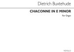 BUXTEHUDE CHACONNE IN E ORGAN