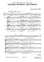 JOHN TAVENER: THE SAME YESTERDAY, TODAY AND FOREVER (SCORE) CHANT