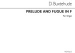 DIETRICH BUXTEHUDE: PRELUDE AND FUGUE IN F ORGAN