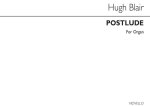 HUGH BLAIR: POSTLUDE FOR ORGAN