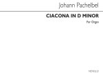 JOHANN PACHELBEL: CIACONA IN D MINOR ORGAN (EDITED BY JOHN E WEST)