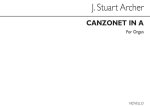 J. STUART ARCHER: CANZONET IN A ORGAN