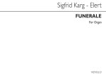 SIGFRID KARG-ELERT: FUNERALE OP75 NO.1 ORGAN