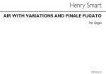 HENRY SMART: AIR WITH VARIATIONS AND FINALE FUGATO