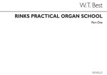 JOHANN CHRISTIAN RINCK: PRACTICAL ORGAN SCHOOL PART 1