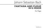 J.S. BACH: FANTASIA & FUGUE IN G MINOR FOR ORGAN