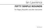 IAN LAWRENCE: 50 SIMPLE ROUNDS FOR VOICE AND RECORDER