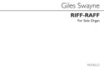 GILES SWAYNE: RIFF-RAFF FOR ORGAN