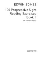 EDWIN SOMES: 100 PROGRESSIVE SIGHT READING EXERCISES - BOOK 2 PIANO