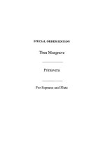 THEA MUSGRAVE: PRIMAVERA